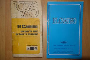 Chevrolet El Camino  1978 en 1986 instr.boekje beschikbaar voor biedingen