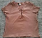 Cropped t-shirt zalm maat L maat M tshirt topje top croptop, Divided, Verzenden, Maat 42/44 (L), Zo goed als nieuw