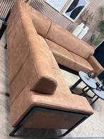 Industriële Cognac Lederen Hoekbank - 305 x 270 / NU €1000, Ophalen, Hoekbank, 300 cm of meer, Leer