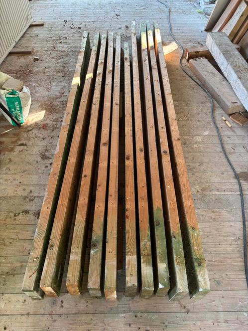 Balkhout - balken - hout uit verdiepingsvloeren, Doe-het-zelf en Verbouw, Hout en Planken, Gebruikt, Balk, 300 cm of meer, 50 mm of meer