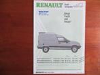 Renault Rapid Transporter Uitrusting / prijslijst (juli 1987, Boeken, Auto's | Folders en Tijdschriften, Ophalen of Verzenden