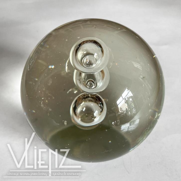 Vintage, retro presse papier, paper weight, glas bubbel, Verzamelen, Retro, Huis en Inrichting, Ophalen of Verzenden