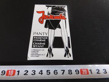 sticker JOVANDA Panty  Danlon textile  beschikbaar voor biedingen