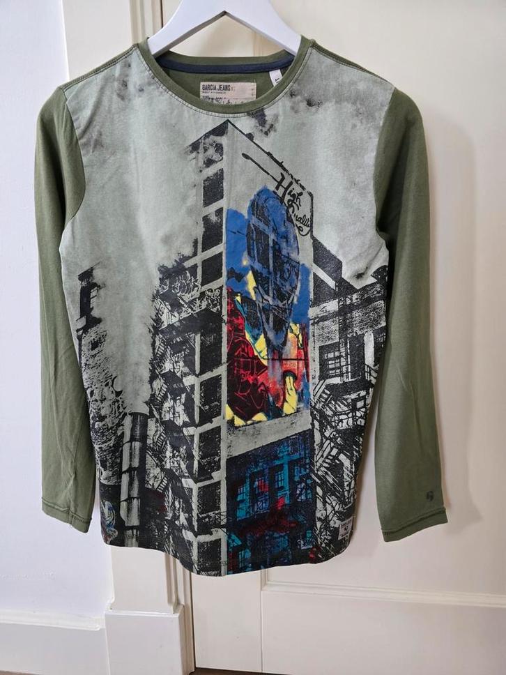 Longsleeve Garcia, jongens Maat 14/164 met prijskaartje, Kinderen en Baby's, Kinderkleding | Maat 164, Zo goed als nieuw, Jongen