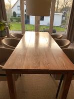 Eettafel massief teak 2.25 m, Huis en Inrichting, Tafels | Eettafels, Gebruikt, Teakhout, 200 cm of meer, Vijf personen of meer