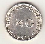 CURAÇAO - 25 cent, 1/4 gulden 1947 Pr zilver - KM#43, Verzenden, Koningin Wilhelmina, 25 cent, Zilver