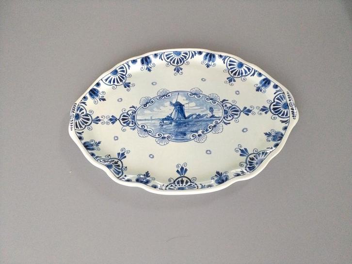Delfts Blauwe Serveerschaal Lucas Bols, Antiek en Kunst, Antiek | Keramiek en Aardewerk, Ophalen of Verzenden