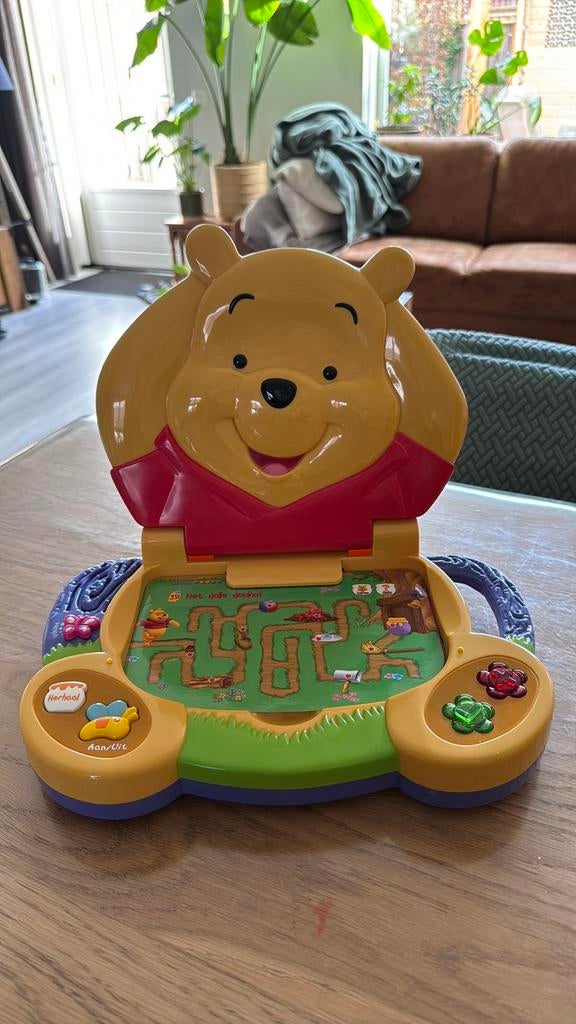 V tech interactieve computer winnie de poeh, Kinderen en Baby's, Speelgoed | Vtech, Gebruikt, Ophalen of Verzenden