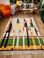 Moroccan Abstract Vintage Mid-Century design Rug, Ophalen, Crème, 150 tot 200 cm, Vintage