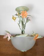 vintage franse bloemenlamp, Ophalen of Verzenden