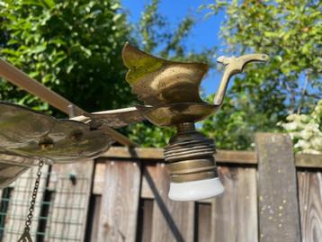 Art Deco koperen plafondlamp. beschikbaar voor biedingen
