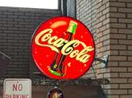 Dubbelzijdige Coca Cola lichtbak, Ophalen, Gebruikt, Lichtbak of (neon) lamp, X