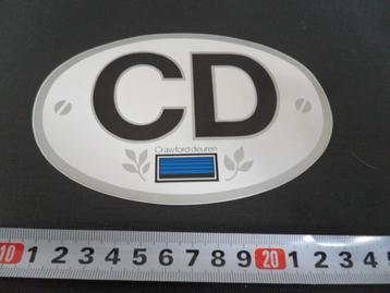 sticker Bumpersticker CD  Crawford deuren  beschikbaar voor biedingen