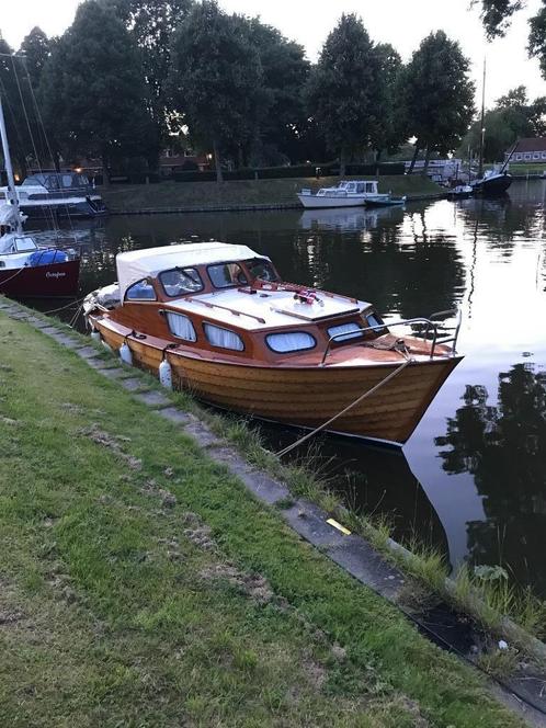 Noorse spitsgatter, Watersport en Boten, Motorboten en Motorjachten, Gebruikt, Hout, 6 tot 9 meter, Diesel, Binnenboordmotor, 30 tot 50 pk