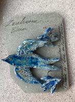 Keramiek Sieraden Set - Ketting en Oorbellen Zwaluw, Blauw, Ophalen of Verzenden, Zo goed als nieuw, Overige materialen