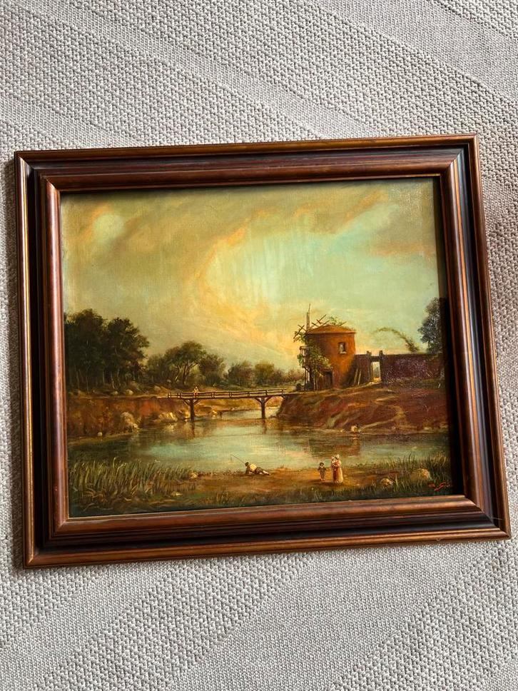 2x Olieverfschilderij A. Gior, Antiek en Kunst, Kunst | Schilderijen | Klassiek, Ophalen