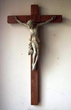Eiken hout kruis met Corpus ., Antiek en Kunst, Ophalen of Verzenden