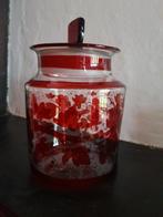 Handgeblazen pot met deksel, Antiek en Kunst, Antiek | Glas en Kristal, Ophalen