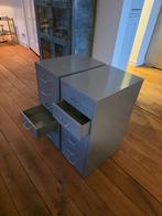 Te koop: Ikea Helmer ladenblokjes (twee stuks, grijs), Huis en Inrichting, Ophalen, Minder dan 50 cm, 5 laden of meer, Zo goed als nieuw