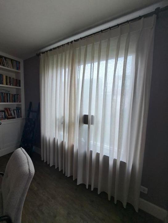 Inbetween gordijnen, Huis en Inrichting, Stoffering | Gordijnen en Lamellen, Nieuw, 200 cm of meer, 200 cm of meer, Beige, Ophalen of Verzenden