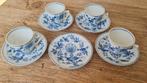 4 porseleinen kopjes en 5 schotels, Antiek en Kunst, Antiek | Servies los, Ophalen