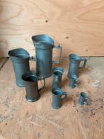 Antieke Tinnen Kannetjes - Set van 7, Ophalen