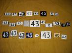 oud emaille huisnummer 43 ook 44 45 46 47 48 49 50 51 52 53, Antiek en Kunst, Antiek | Emaille, Ophalen of Verzenden