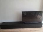 Zwarte tv kasten/meubel, Ophalen, Zo goed als nieuw, 200 cm of meer, Minder dan 100 cm