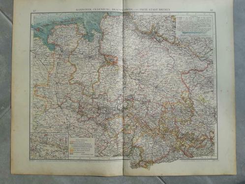 47-48 / Hannover  Oldenburg  Braunschweig Bremen litho 1899, Antiek en Kunst, Kunst | Litho's en Zeefdrukken, Ophalen of Verzenden