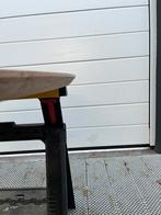 Ovale eettafel 160x90x3 verjongd eiken rustiek, Huis en Inrichting, Tafels | Eettafels, Ophalen, Ovale tafel eiken verjongd massief eiken rustiek