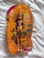 Winx club mattel - flora beach pop in doos, Ophalen of Verzenden, Nieuw, Pop
