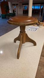 Vintage Pianokruk met Houten Onderstel, Gebruikt, Bruin, Vintage, Ophalen of Verzenden