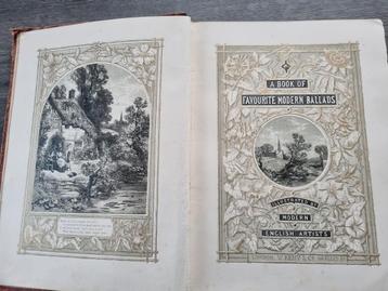 A Book of Favourite Modern Ballads Illustrated 1860 beschikbaar voor biedingen