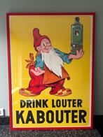 DRINK LOUTER KABOUTER affiche poster in lijst., Verzamelen, Merken en Reclamevoorwerpen, Ophalen, Gebruikt, Reclamebord