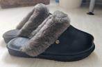 Nieuwe pantoffels sloffen Warmbat Lismore zwart leer maat 40, Zwart, Nieuw, Ophalen of Verzenden, Pantoffels of Sloffen