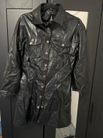 Zwarte leren jurk - SHK Paris - Maat M, Maat 38/40 (M), Zwart, Ophalen of Verzenden, Zo goed als nieuw