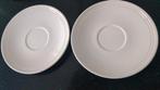 2 Wedgwood Jasper Conran Crème Schoteltjes/Gebaksbordjes, Ophalen, Zo goed als nieuw, Wedgwood, Kop(pen) en/of Schotel(s)