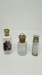 3 oude onedele parfumflesjes. Prijzen: zie foto!, Verzamelen, Verzenden, Gebruikt, Parfumfles
