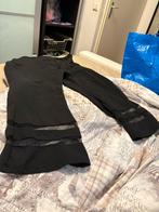 Broek met doorzichte stroken, Ophalen, Gedragen, Zwart, Broek of Spijkerbroek