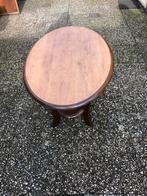 Ovale eiken salon tafel, Ophalen, 100 tot 150 cm, 50 tot 100 cm, Zo goed als nieuw