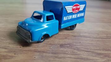 Grey Van Lines / Nation Wide Moving antieke speelgoedauto beschikbaar voor biedingen