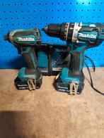 Makita 18v accu set, Doe-het-zelf en Verbouw, Gereedschap | Boormachines, Ophalen of Verzenden, Zo goed als nieuw, Boor- en Schroefmachine