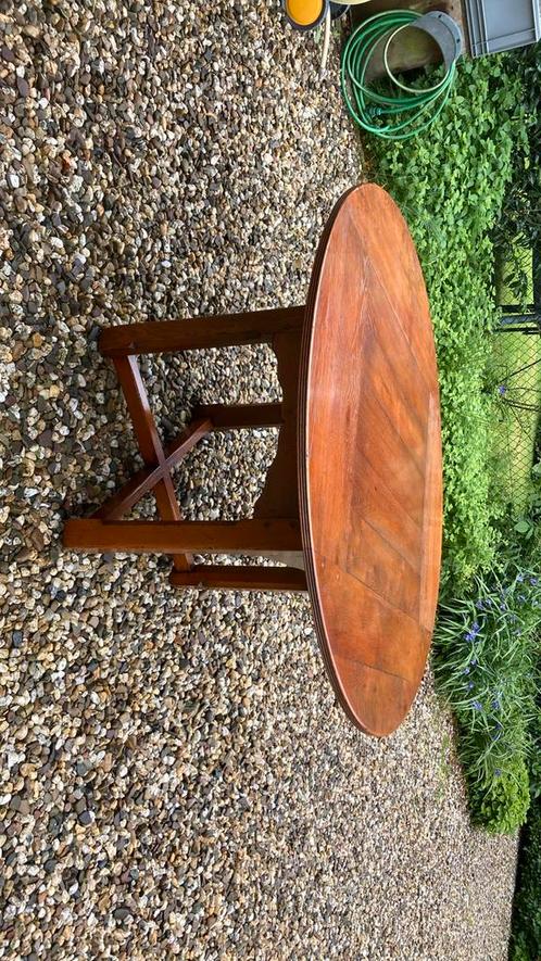 Ronde  pre-owned Schuitema tafel 130 cm., Huis en Inrichting, Tafels | Eettafels, Gebruikt, 100 tot 150 cm, Vijf personen of meer