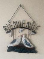 Brocante Welkomstbord met Zeemeeuwen, Huis en Inrichting, Ophalen of Verzenden, Gebruikt