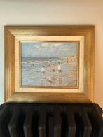 Schilderij A C van Noort - strandgezicht zandvoort, Antiek en Kunst, Ophalen of Verzenden