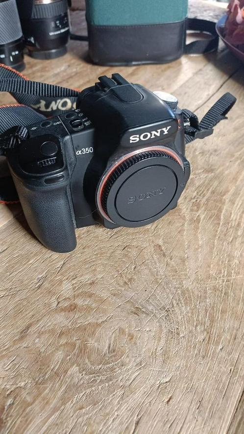 SONY A 350  +  Tamron 18 - 200 lens + statief, Audio, Tv en Foto, Fotocamera's Digitaal, Gebruikt, Spiegelreflex, Sony, Verzenden