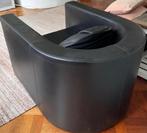 vintage design MINOTTI fauteuil leer industrieel modern, Ophalen, Metaal, Minotti zwart leer vintage design