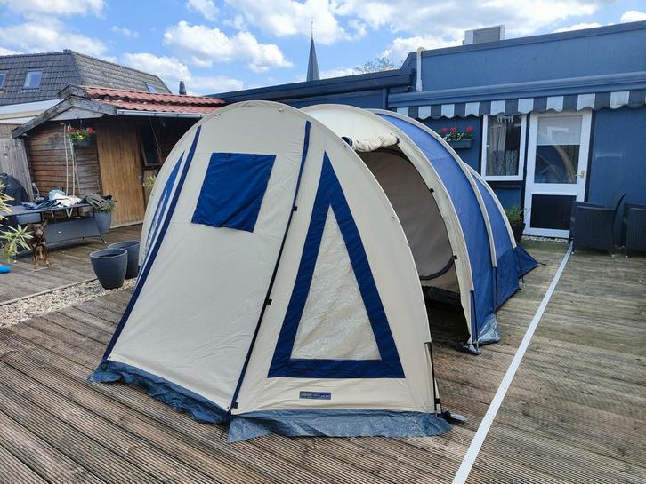 Obelink 4 persoons katoenen tent, Caravans en Kamperen, Tenten, tot en met 4, Zo goed als nieuw, Ophalen of Verzenden