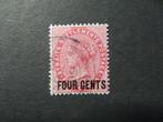 A03381: Straits Settlements QV 4 c CA, Ophalen of Verzenden