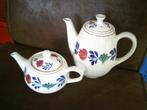 Regout/Sphinx  Boerenbont koffie en theepotje, Antiek en Kunst, Antiek | Servies los, Ophalen of Verzenden